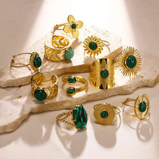 Vintage Emerald ring rings 