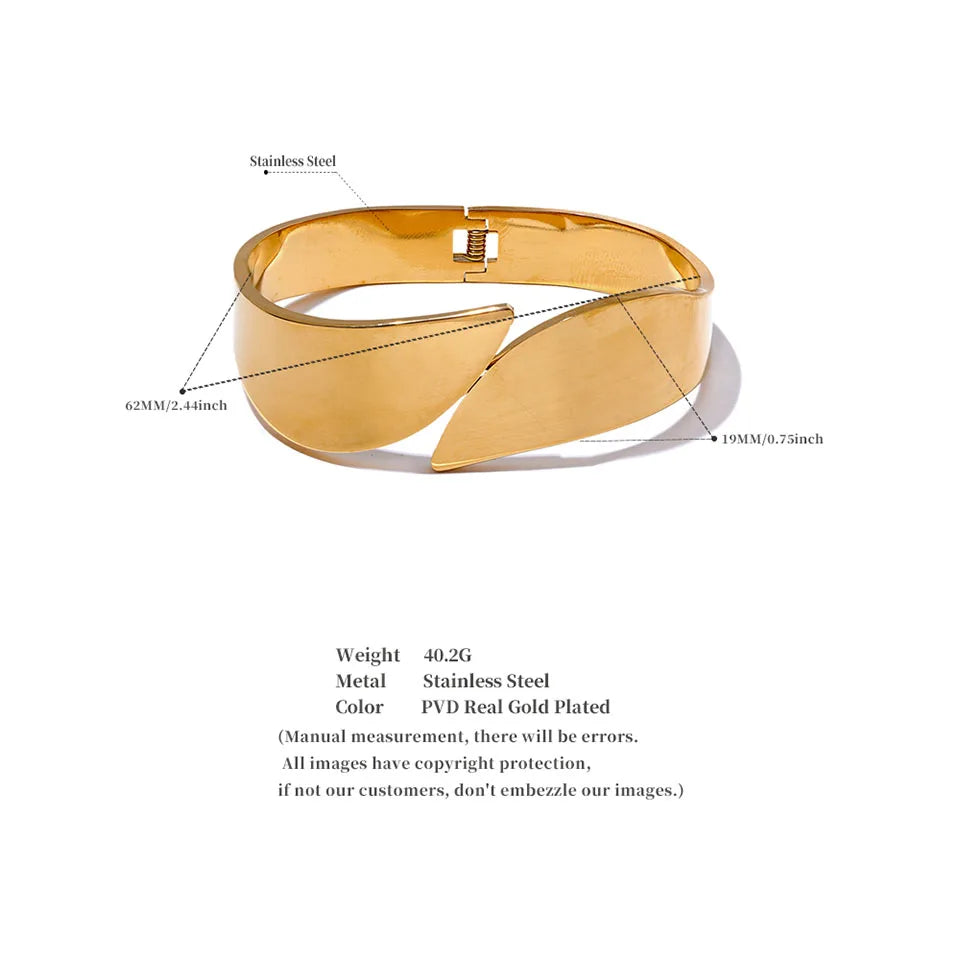 Geometry bangle bracelet lavixi shop jewelry 2024 2025 new fashion trends size