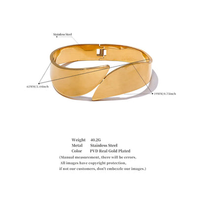 Geometry bangle bracelet lavixi shop jewelry 2024 2025 new fashion trends size