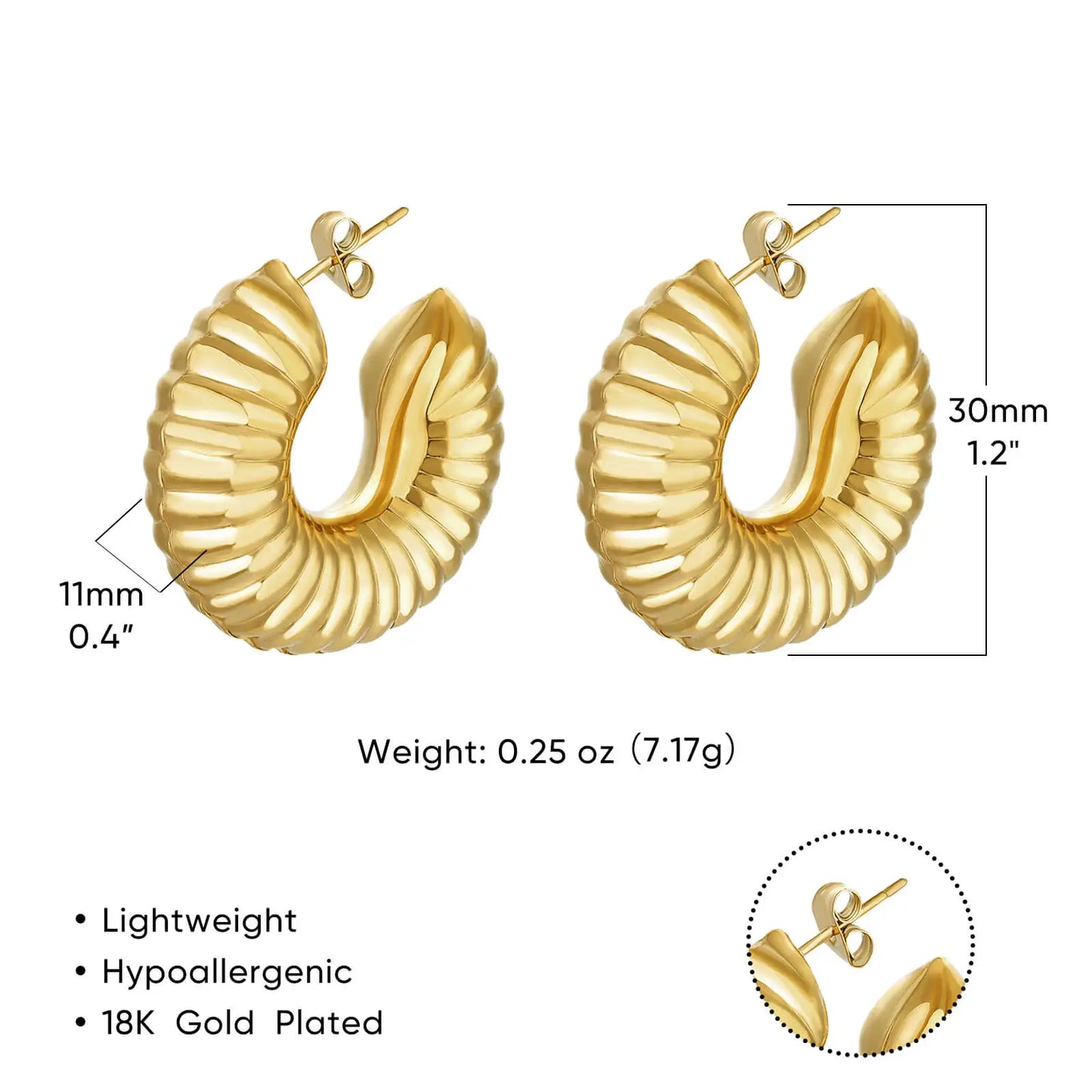 Spiral Hoops earrings lavixi shop trends 2024 2025  