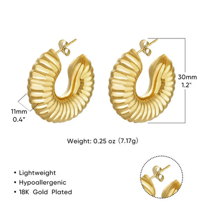 Spiral Hoops earrings lavixi shop trends 2024 2025  