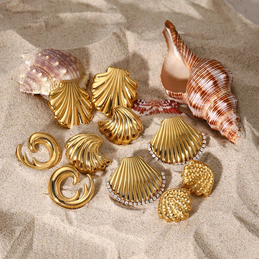 Sea Shell Ocean earrings lavixi shop 2024 2025 trends