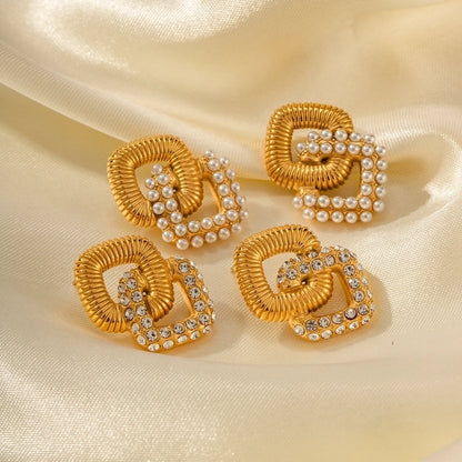 Luxe Square Vintage Earrings with Crystal or Pearl – Elegant Gold Design
lavixi shop trends 2024 2025