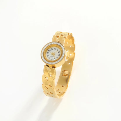 Golden Leaf Luxury Timepiece Watch