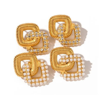 Luxe Square Vintage Earrings with Crystal or Pearl – Elegant Gold Design
lavixi shop trends 2024 2025