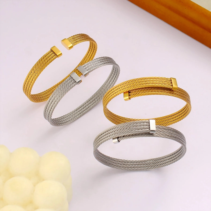 Silver & Gold Adjustable Bangles – Open or Closed Design for Personalized Style lavixi sale 50% off Christmas new year new trend fashion 2024 2025