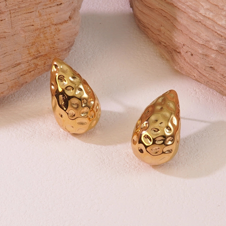 Lavixi Jewelry - Textured Gold Teardrop Earrings Set new fashion trends 2024 2025 