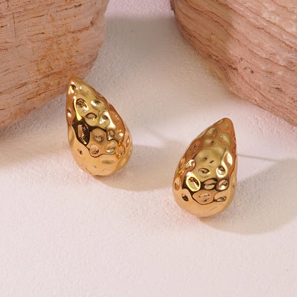 Lavixi Jewelry - Textured Gold Teardrop Earrings Set new fashion trends 2024 2025 